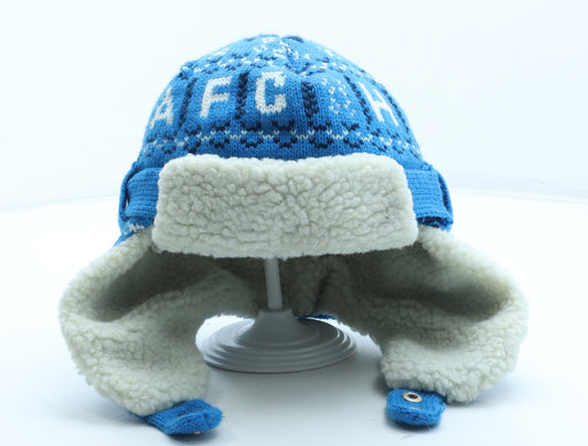 Huddersfield Town A.F.C Mens Blue Fair Isle Acrylic Winter Hat One Size
