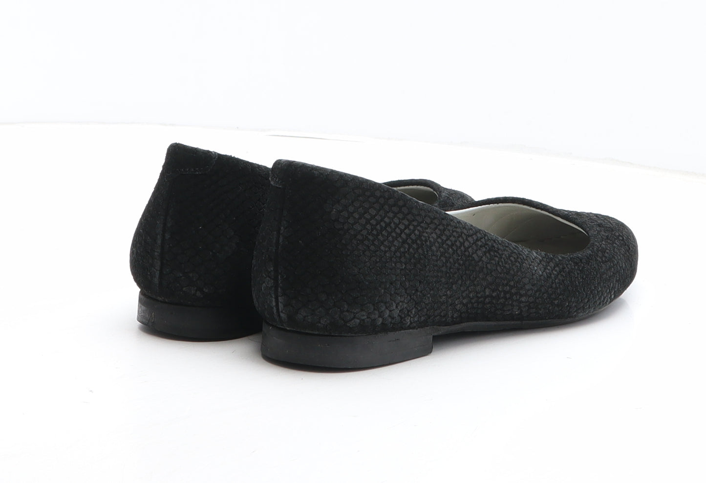 Celalu Womens Black Synthetic Slip On Flat UK - UK Size Estimated 6