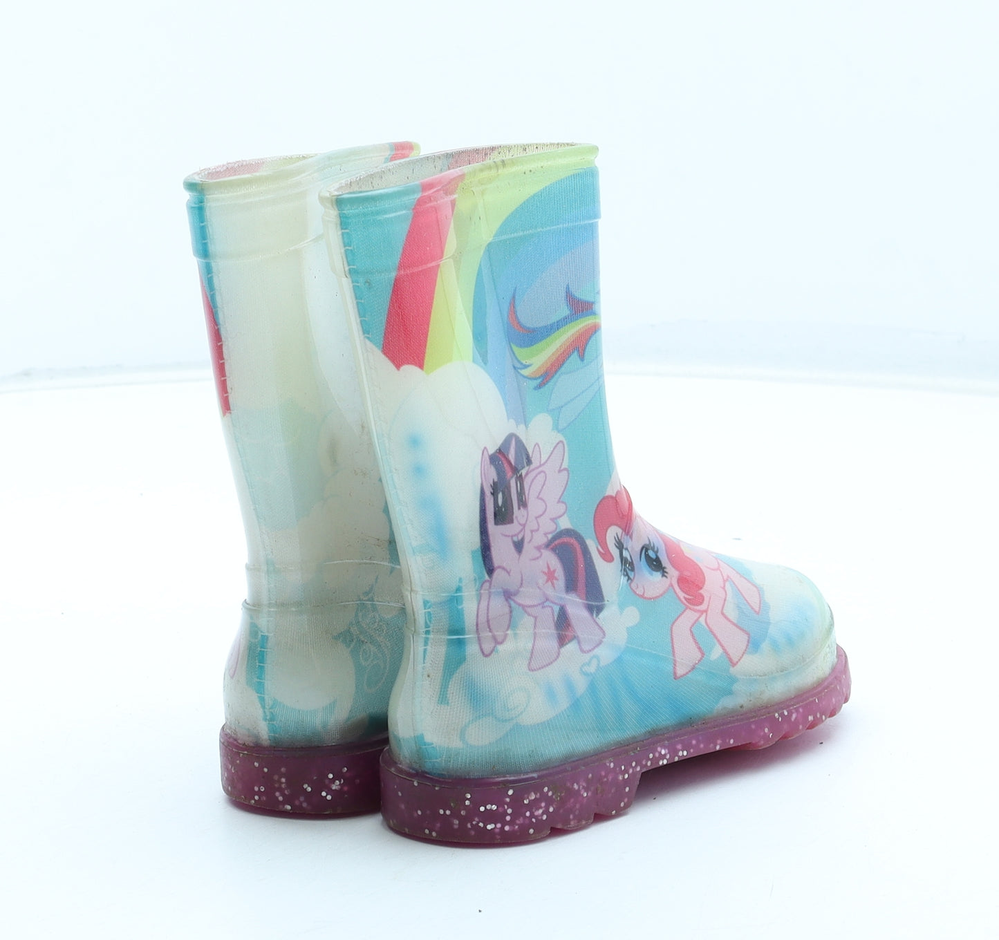 My Little Pony Girls Multicoloured Geometric Rubber Wellies Boot UK 6
