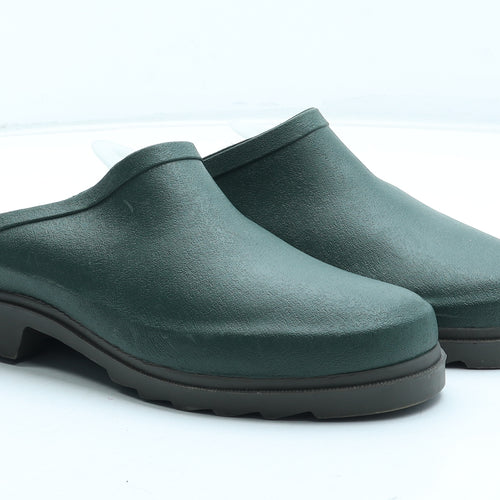 Briers Womens Green Rubber Slip On Sandal UK