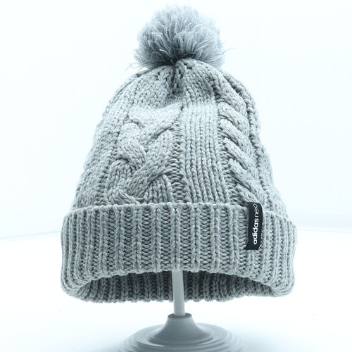 adidas Mens Grey Acrylic Winter Hat One Size