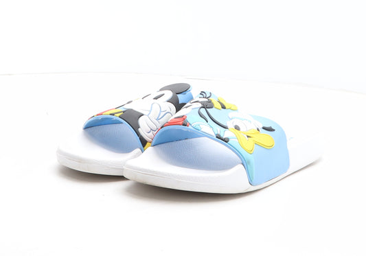 Disney Womens Multicoloured Synthetic Slider Sandal UK - Mickey Mouse & Friends