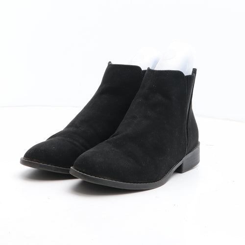 Primark Womens Black Fabric Chelsea Boot UK