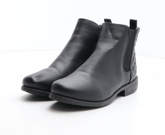 New Look Womens Black Synthetic Chelsea Boot UK