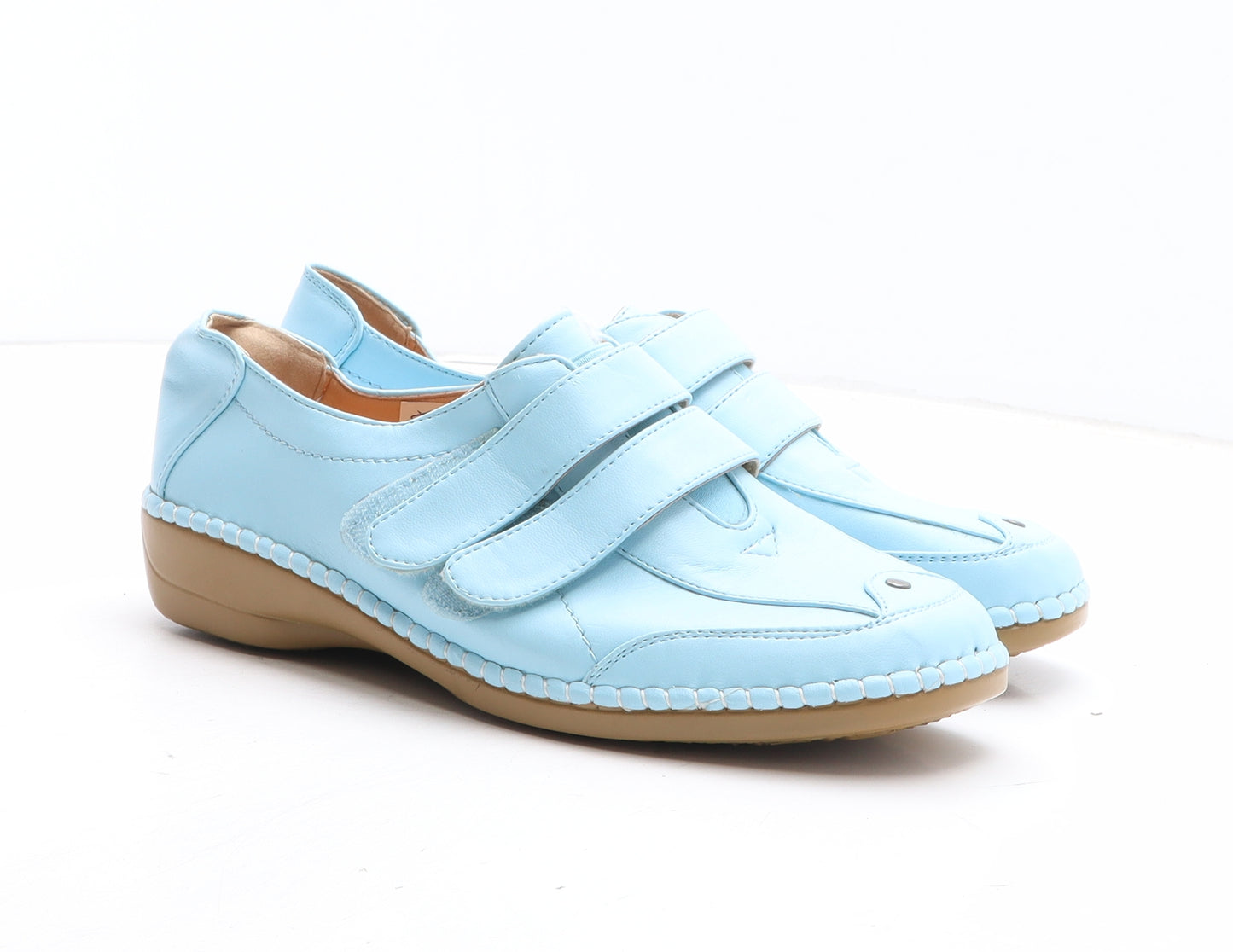Marianna Womens Blue Synthetic Slip On Casual UK