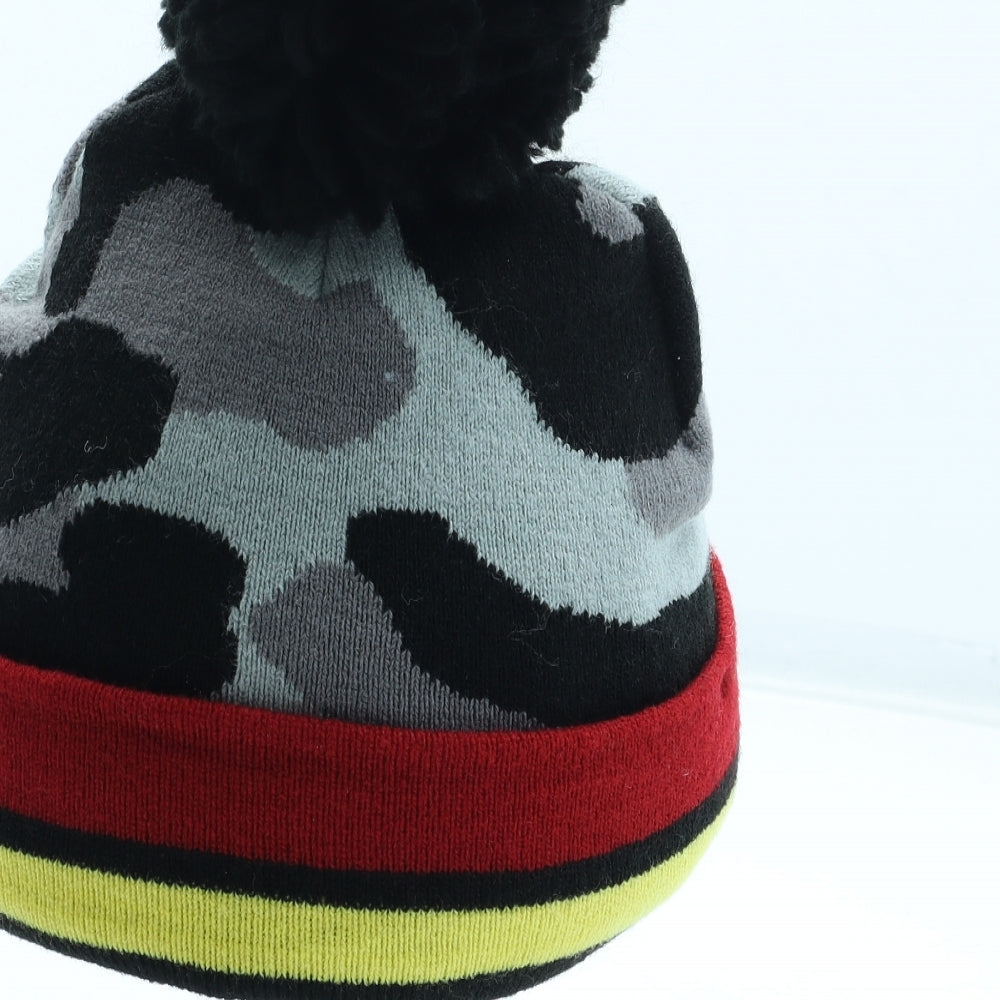 TU Boys Multicoloured Camouflage Acrylic Bobble Hat Size S - Pokémon Size 3-5 years