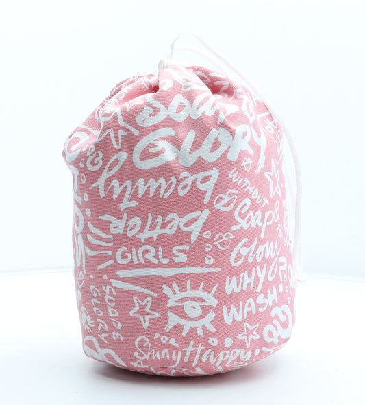Soap & Glory Womens Pink Logo Polyester Pouch Size Medium