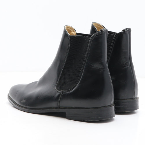 Regent Womens Black Leather Chelsea Boot UK