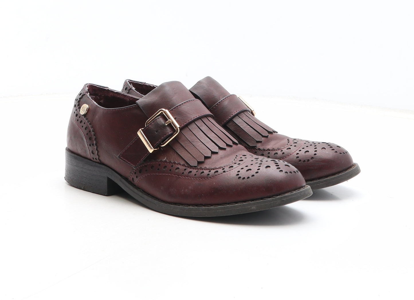 Xti Womens Brown Synthetic Slip On Casual UK - Brogue Style
