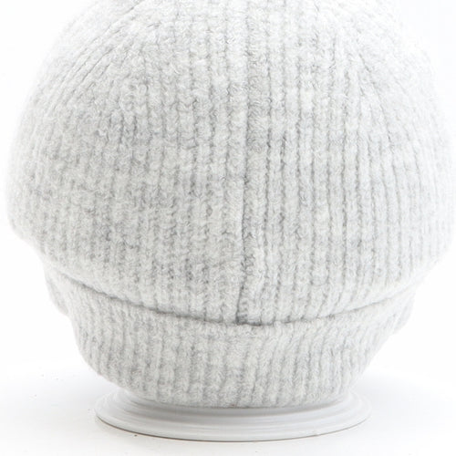 Marks and Spencer Girls Grey Acrylic Beanie One Size - Snoopy Size 10-13 Years