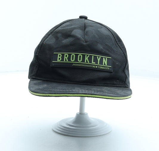 Brooklyn Mens Black Polyester Snapback Size Adjustable - Brooklyn