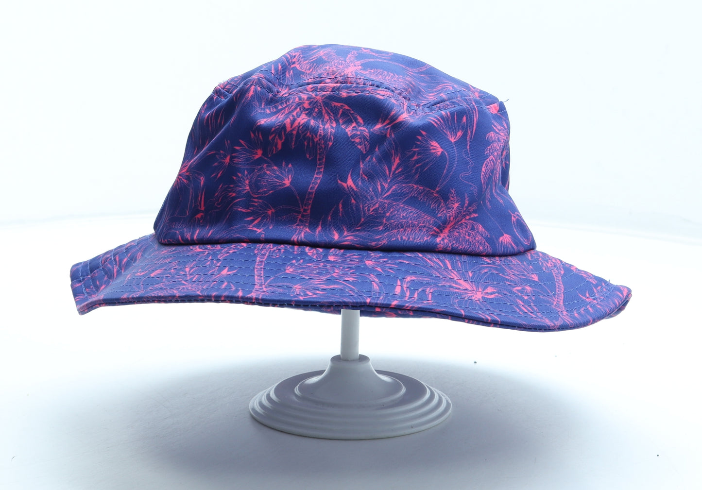 Boardies Boys Purple Geometric Polyester Bucket Hat Size S - Palm Tree Pattern Size 6-10 Years
