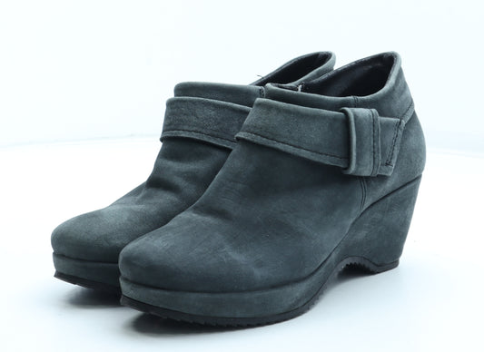 Khrio Womens Grey Polyurethane Bootie Boot UK