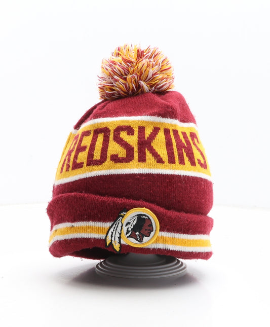 New Era Mens Red Acrylic Winter Hat One Size - Redskins