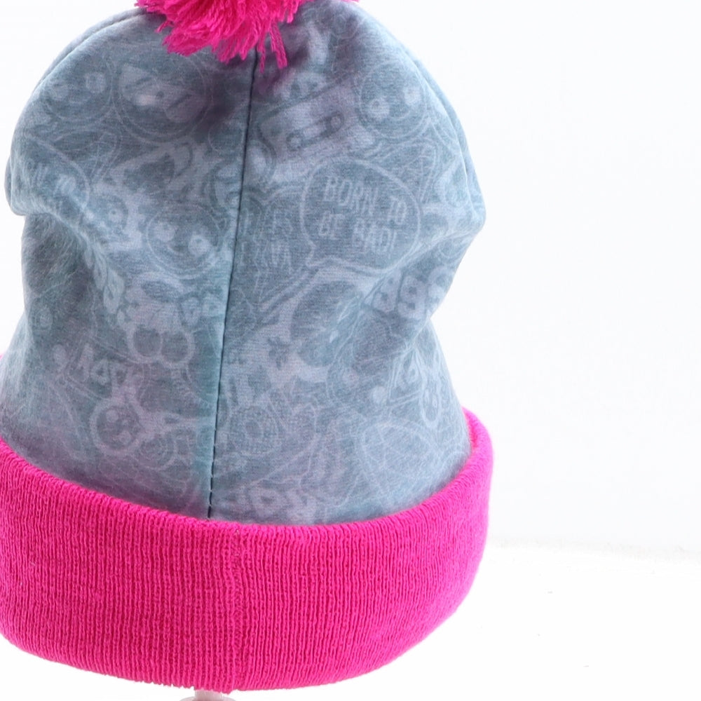 LOL Surprise Girls Pink Geometric Acrylic Bobble Hat One Size
