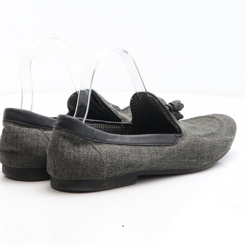 Topshop Mens Grey Synthetic Loafer Casual UK 8 42