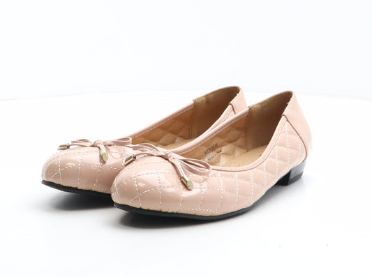 Sole Diva Womens Pink Synthetic Ballet Casual UK