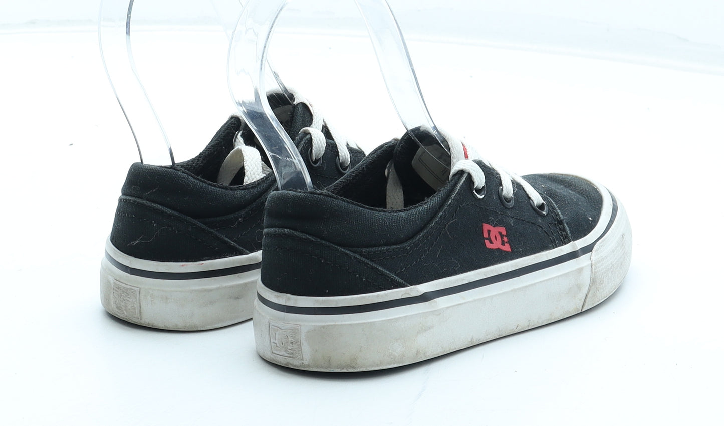 DC Shoes Boys Black Polyester Trainer UK 11 28