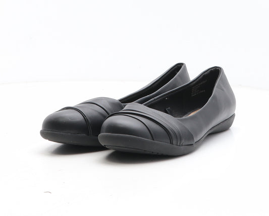 George Womens Black Synthetic Slip On Casual UK