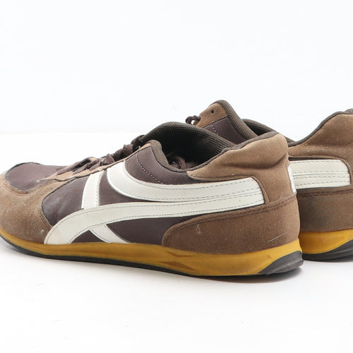 Victory Mens Brown Synthetic Trainer UK 6