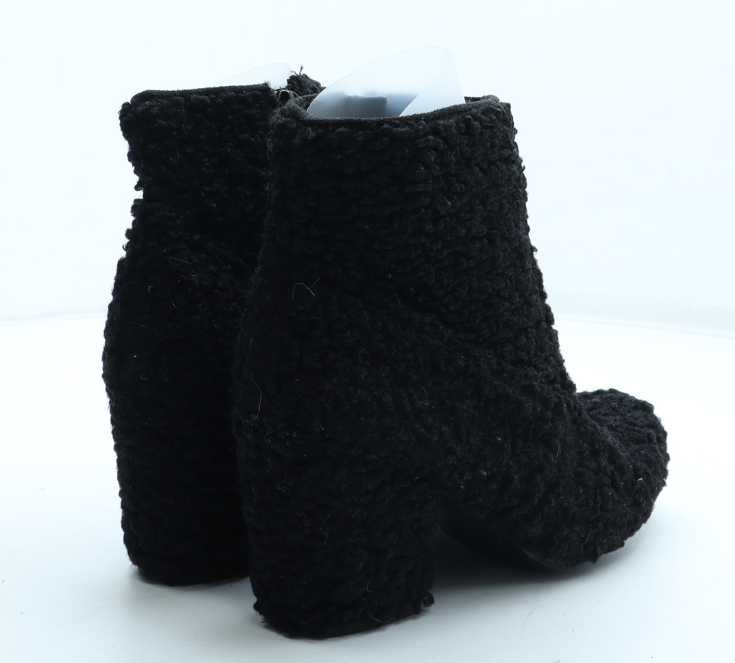 Primark Womens Black Polyester Bootie Boot UK