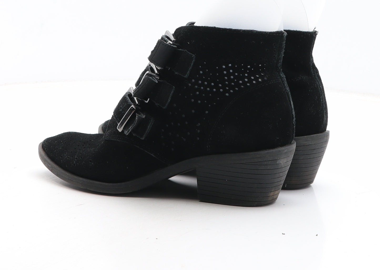 River Island Womens Black Synthetic Bootie Boot UK