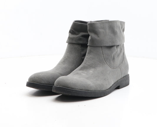 Graceland Womens Grey Synthetic Bootie Boot UK