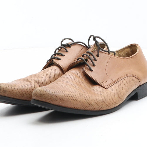 NEXT Womens Brown Synthetic Oxford Casual UK