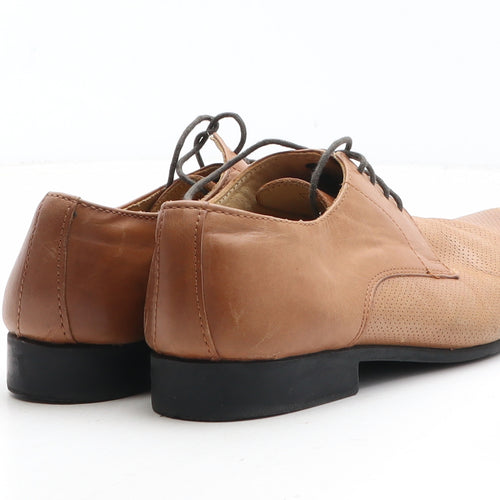 NEXT Womens Brown Synthetic Oxford Casual UK