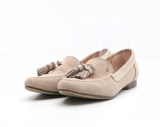 Avenue Womens Beige Synthetic Loafer Casual UK