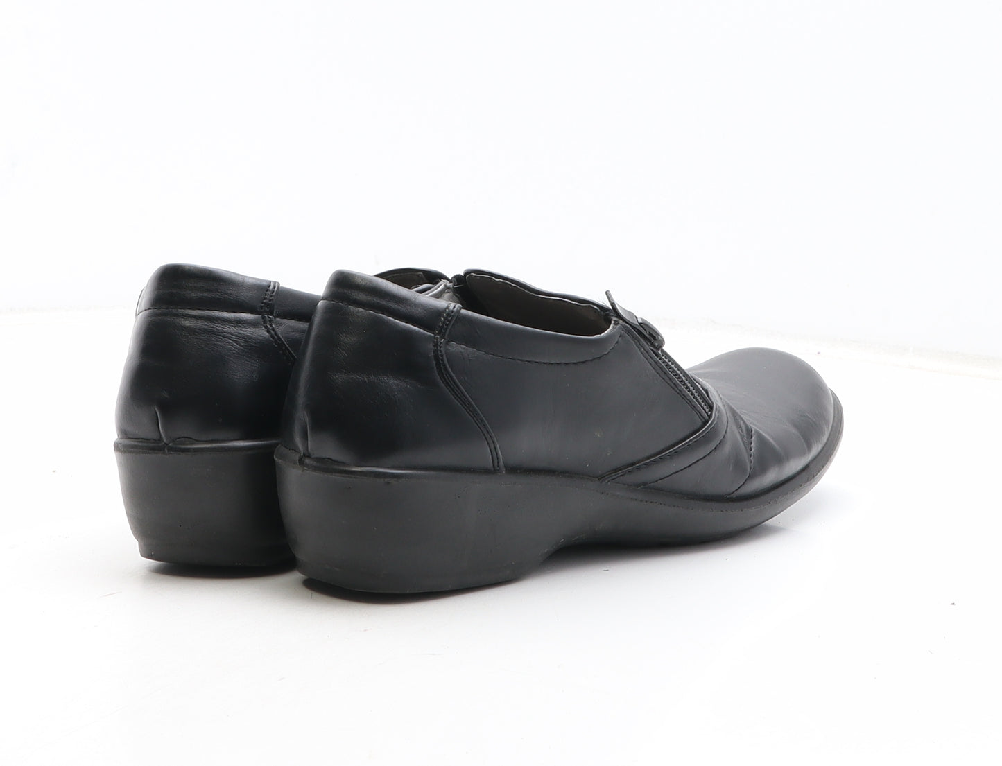 Fit For Feet Womens Black Synthetic Slip On Casual UK