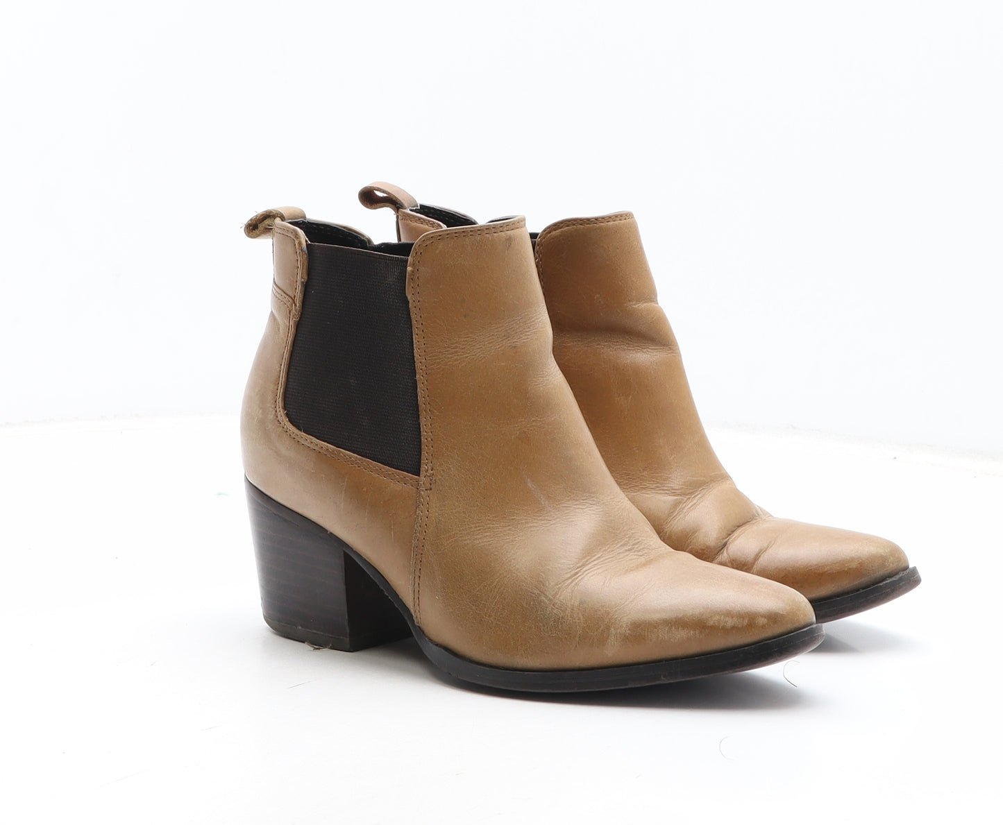 Marks and Spencer Womens Brown Leather Chelsea Boot UK