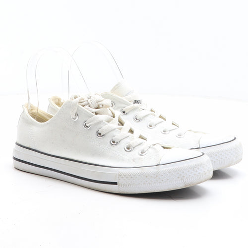 SoulCal&Co Womens White Fabric Trainer UK