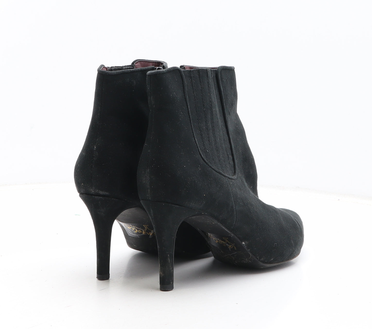 Marks and Spencer Womens Black Leather Bootie Boot UK