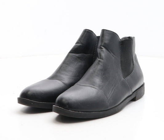 Atmosphere Womens Black Synthetic Chelsea Boot UK