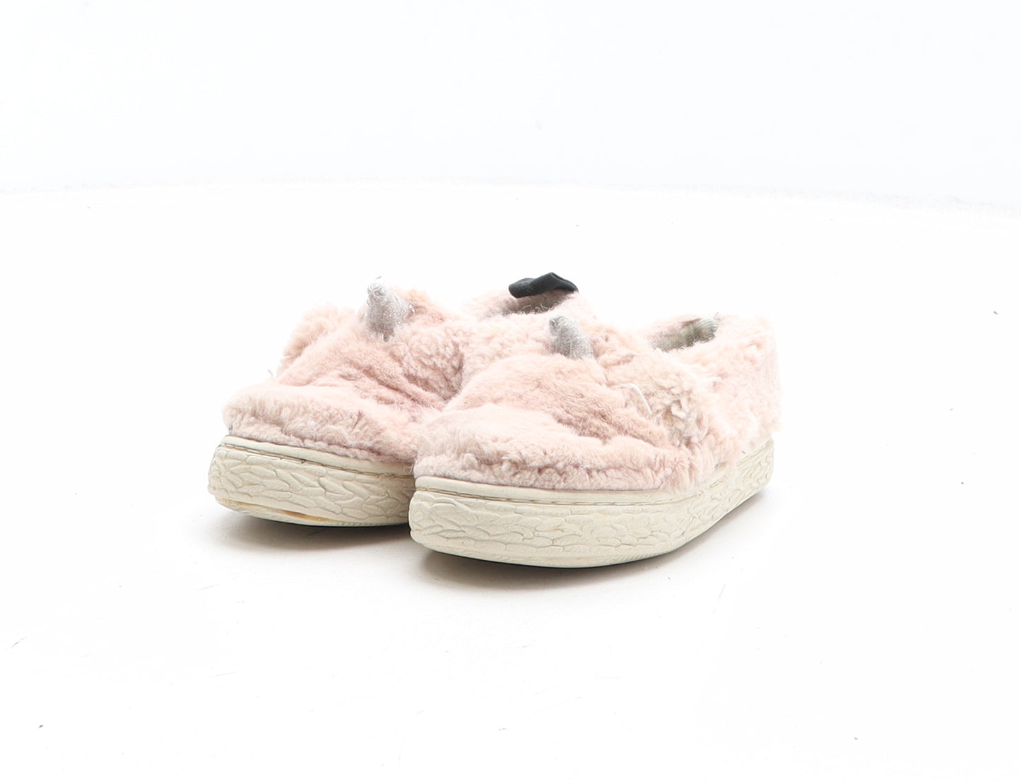 Zara Girls Pink Synthetic Slip On Casual UK 4 20 - Unicorn Detail UK Size Estimated 4