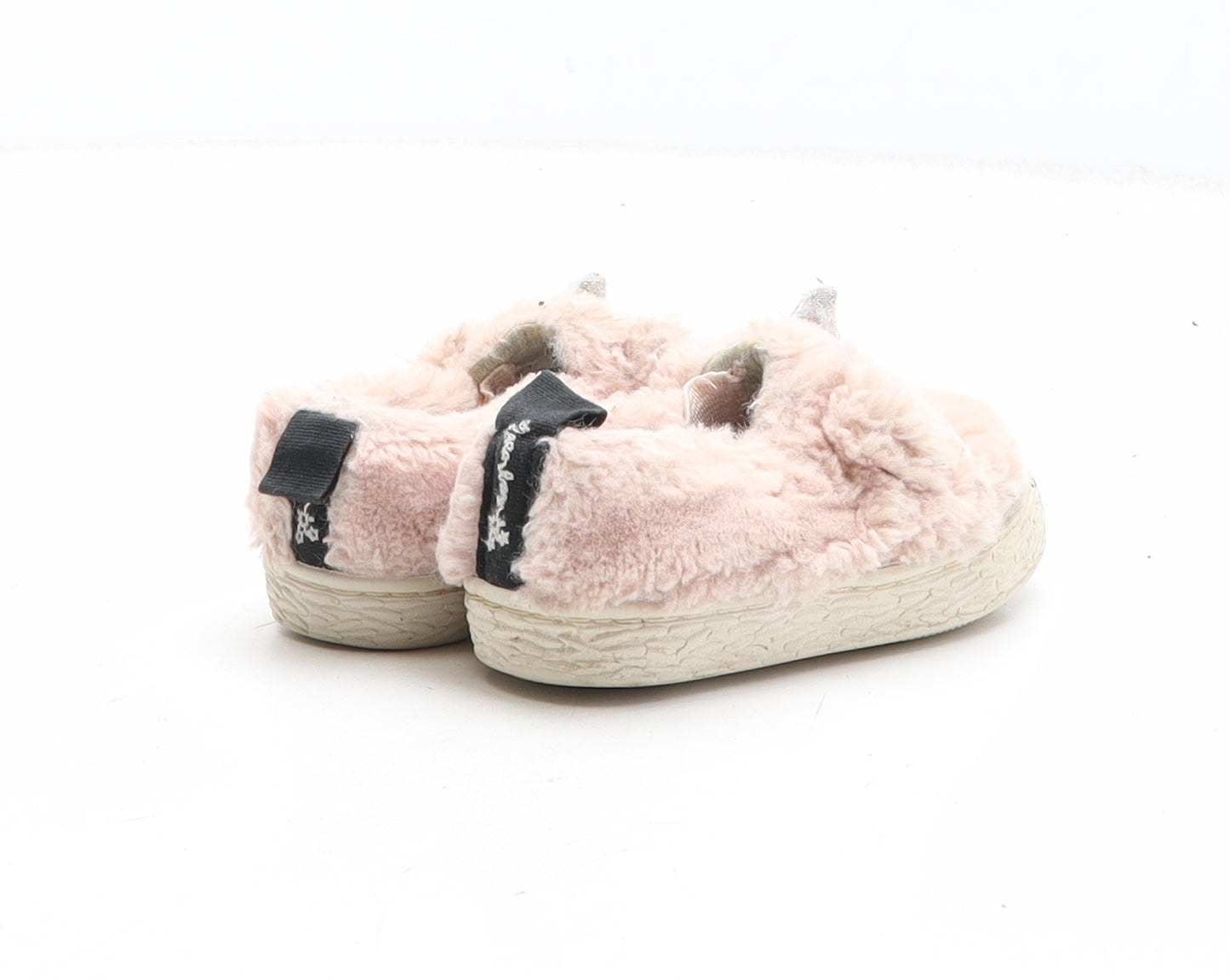 Zara Girls Pink Synthetic Slip On Casual UK 4 20 - Unicorn Detail UK Size Estimated 4