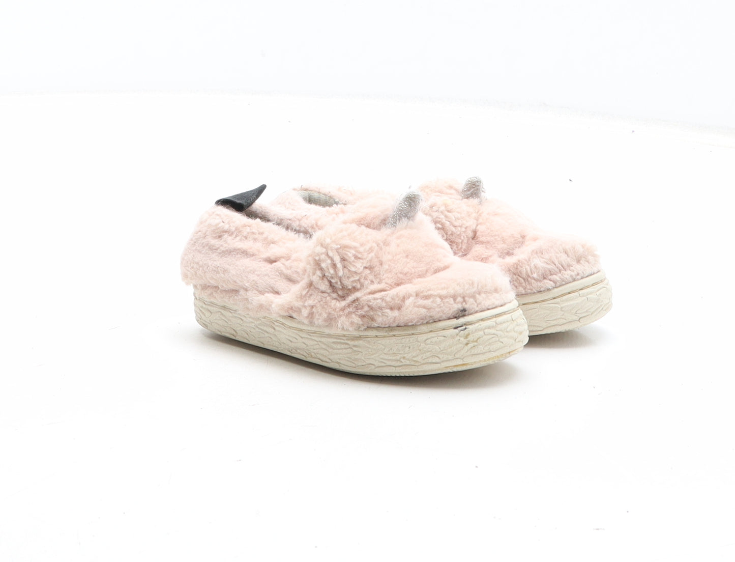 Zara Girls Pink Synthetic Slip On Casual UK 4 20 - Unicorn Detail UK Size Estimated 4