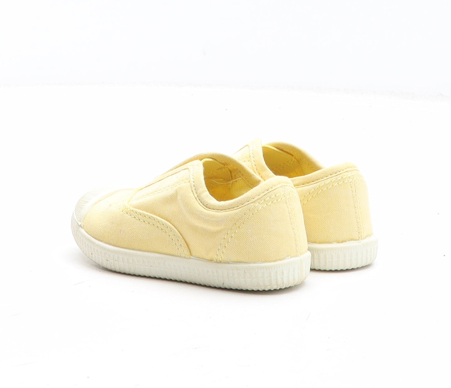 Marks and Spencer Girls Yellow Fabric Trainer UK 4