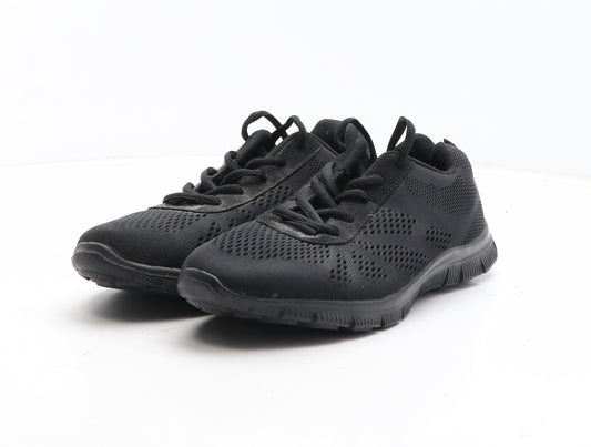 Get Fit Womens Black Fabric Trainer UK