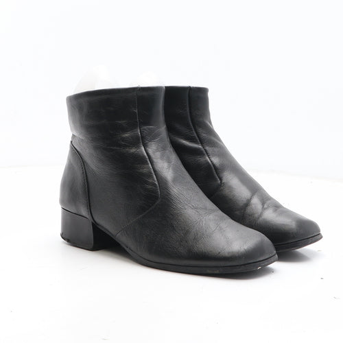 F.A.X Womens Black Synthetic Bootie Boot UK