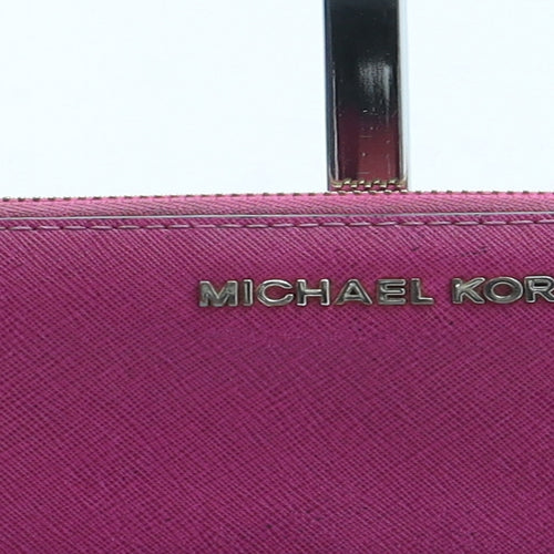 Michael Kors Womens Pink Polyurethane Bow Tie Wallet Size S