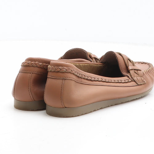 Fat Face Womens Brown Synthetic Loafer Casual UK
