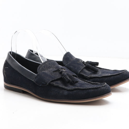 Studio Mens Blue Synthetic Loafer Casual UK 9