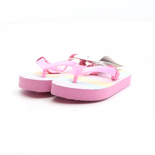 Mothercare Girls Pink Synthetic Thong Sandal UK 4