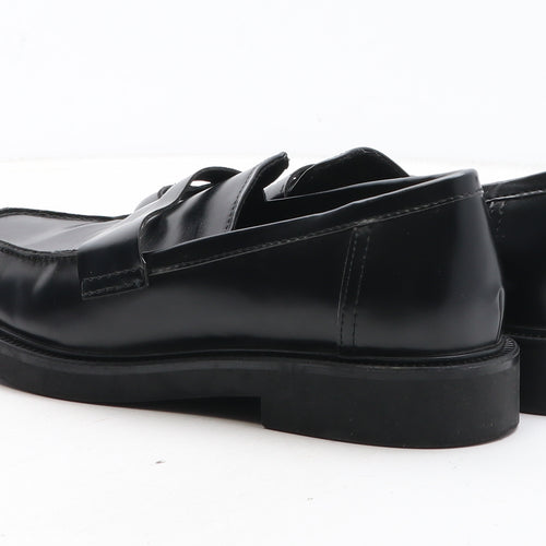 H&M Mens Black Synthetic Slip On Casual UK 7 41