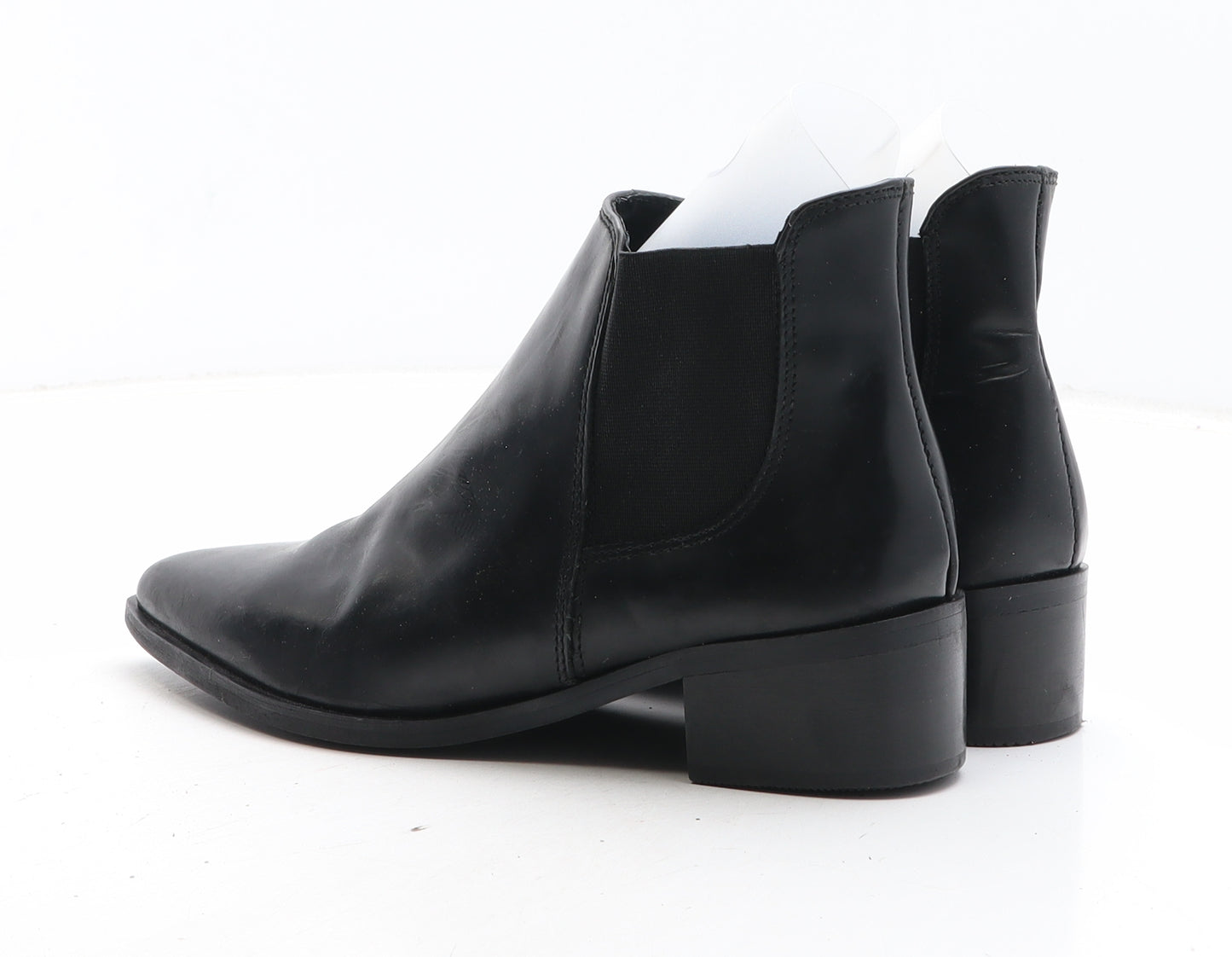 Warehouse Womens Black Leather Chelsea Boot UK