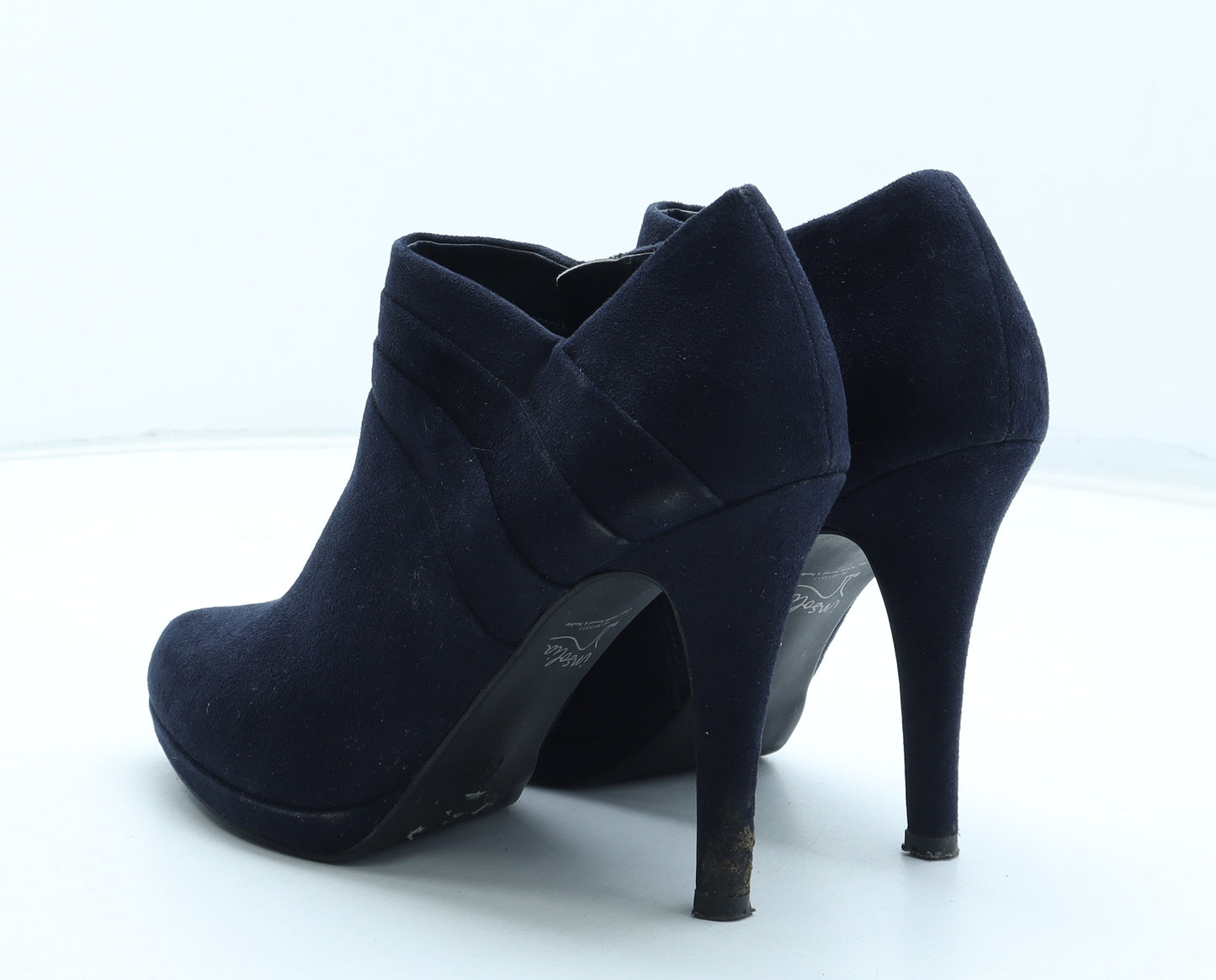 Marks and Spencer Womens Blue Polyurethane Bootie Boot UK