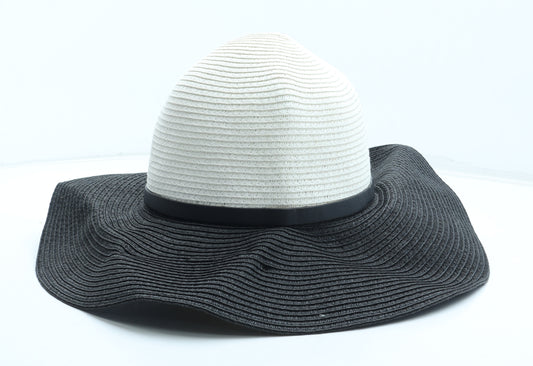 Karen Millen Womens Black Colourblock Polyester Sun Hat One Size