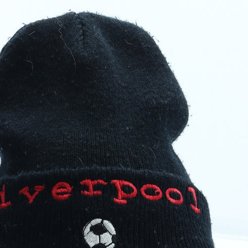 Liverpool FC Mens Black Acrylic Beanie One Size